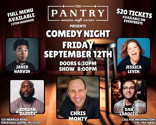 Comedy Night flyer 09-12-2025